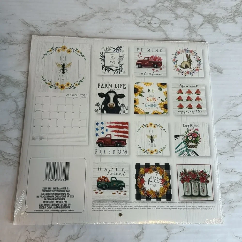 Farm life 2024 calendar bundle for crafting